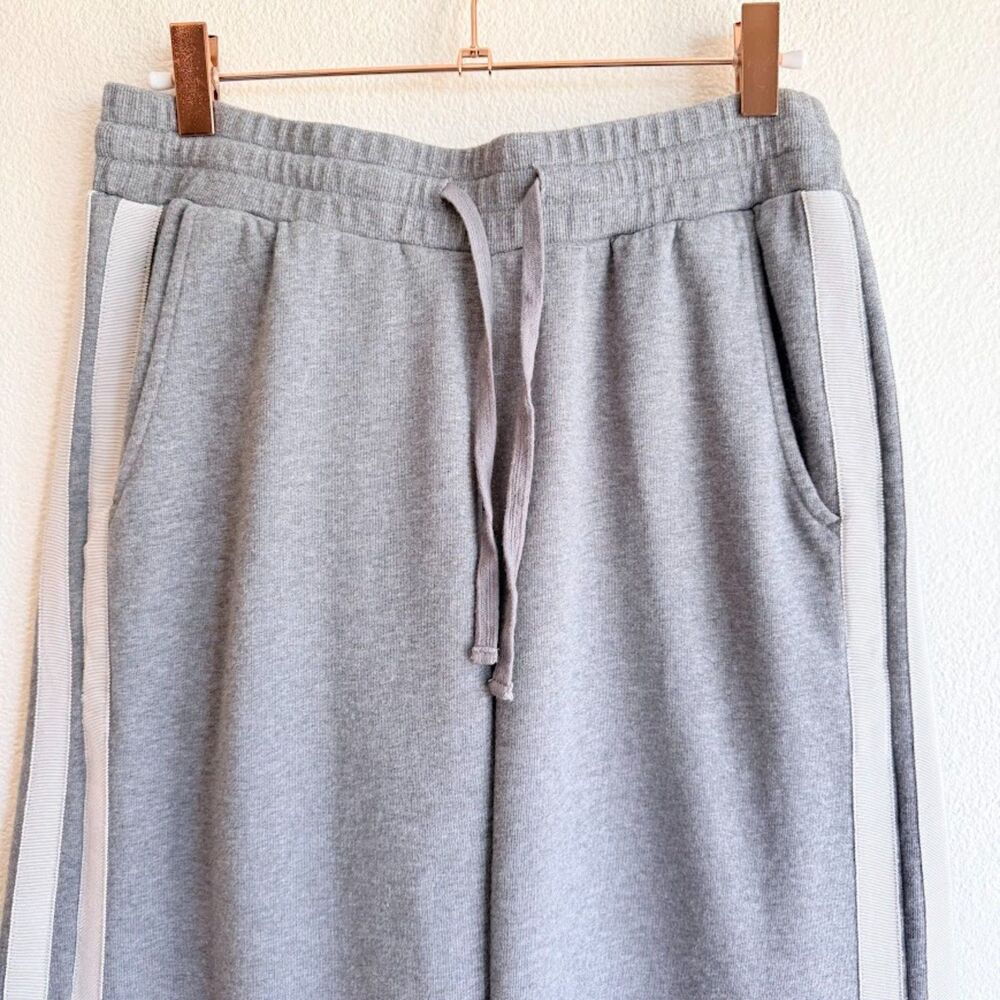 Johnny Was Griffin Wide Leg Ribbon Pant in Embroidered Grey Marled size Small - Picture 7 of 16